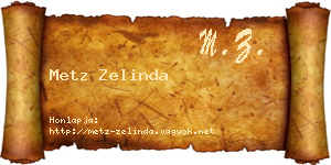 Metz Zelinda névjegykártya